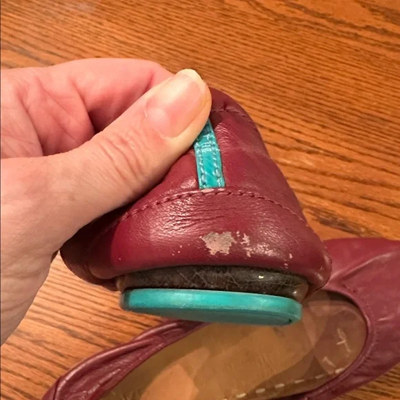 Women’s Tieks Burgundy Leather Flats size 11 - Picture 8 of 9